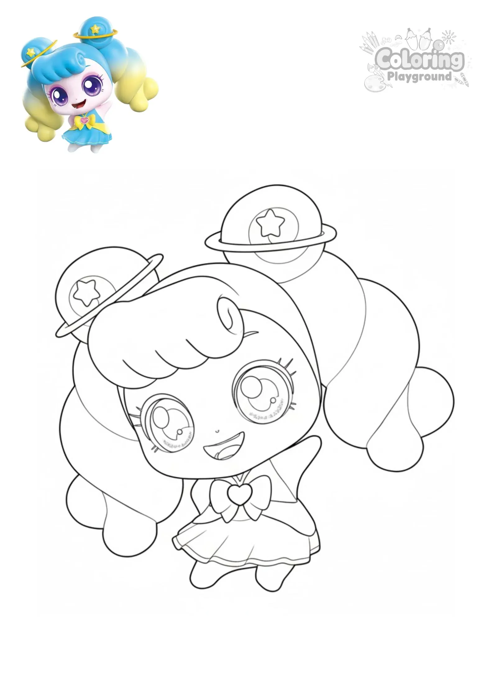 훌라핑 - 티니핑 어린이 색칠공부 도안