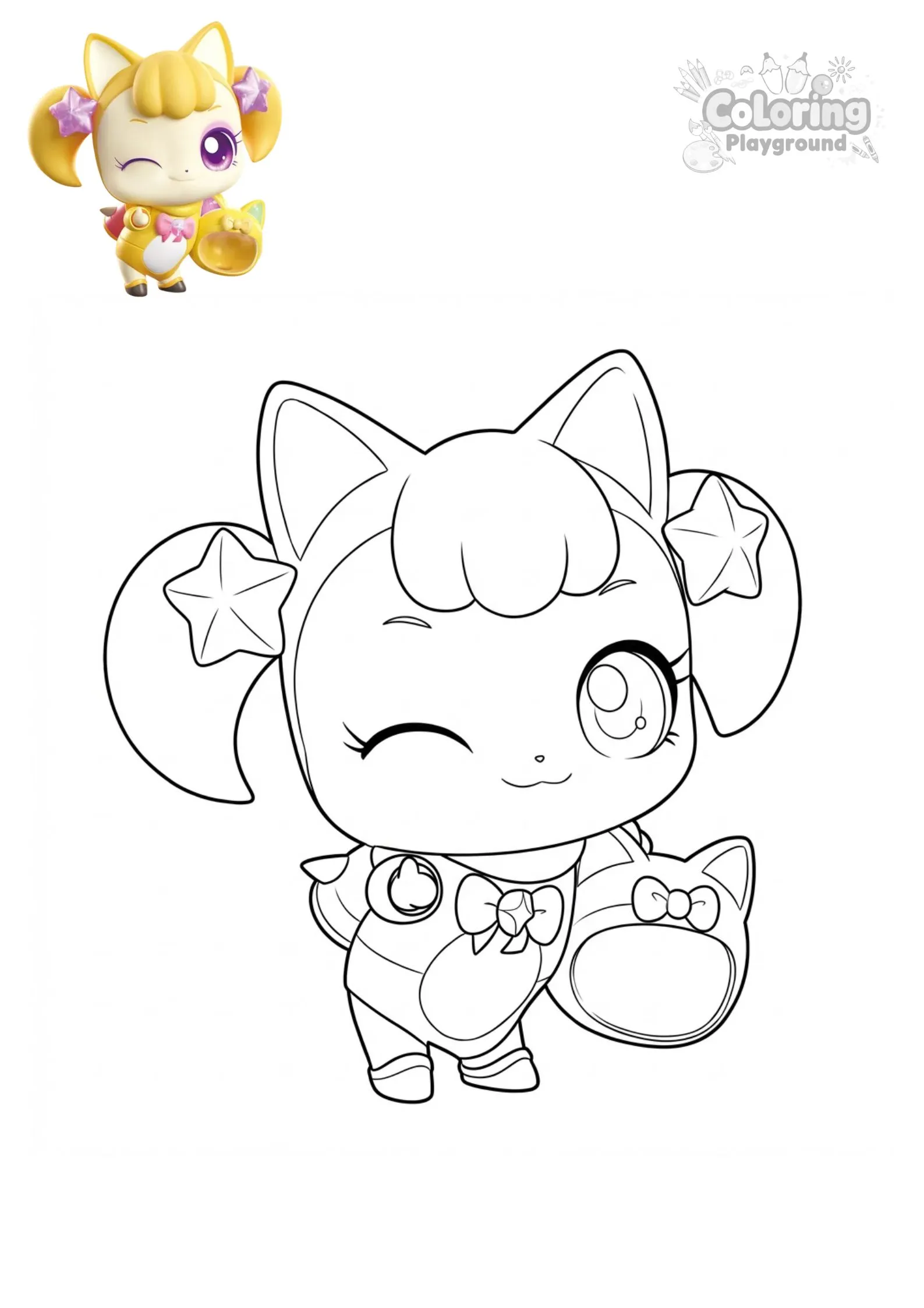 딩동핑 - 티니핑 어린이 색칠공부 도안