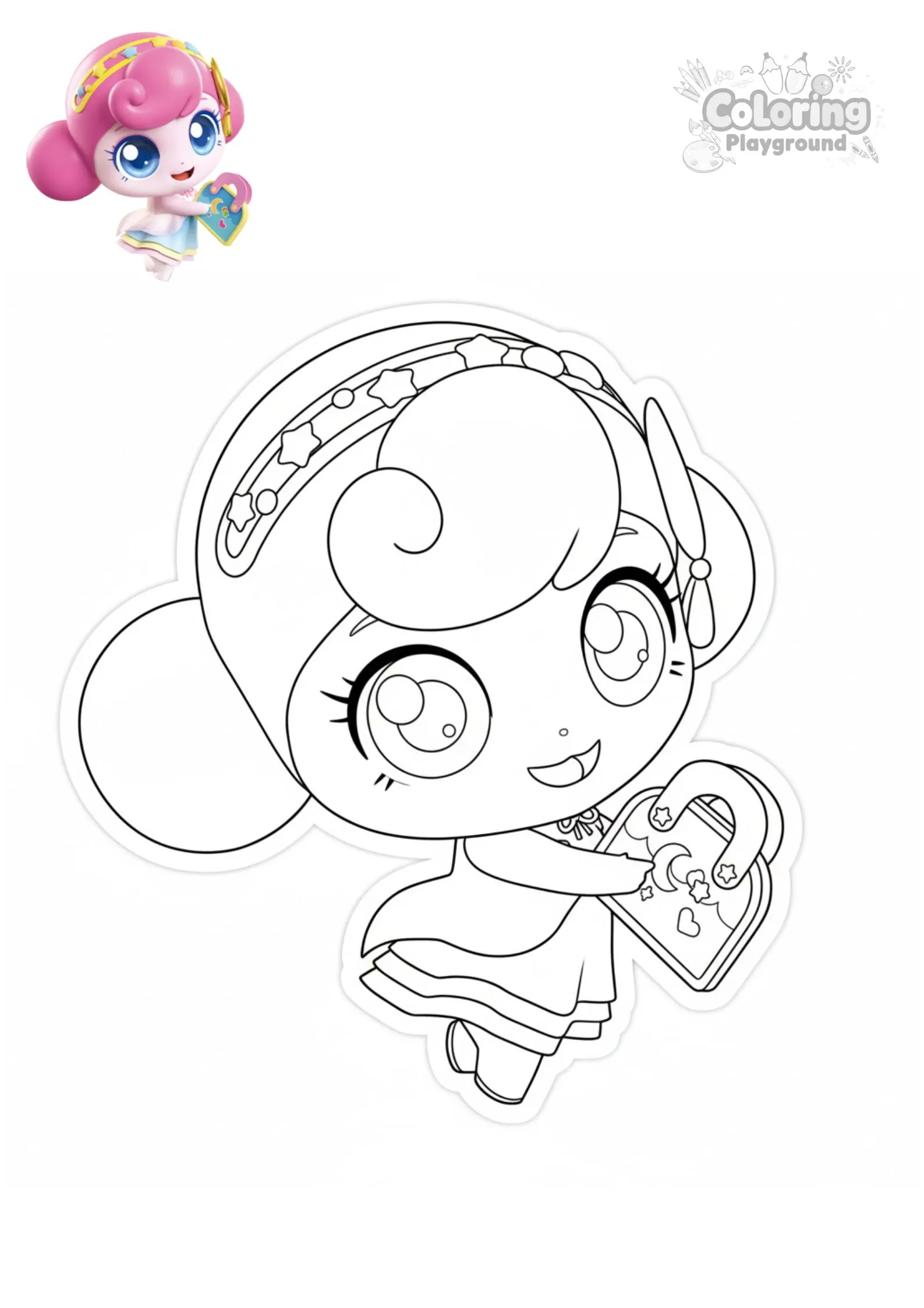 뿌쵸핑 - 티니핑 어린이 색칠공부 도안