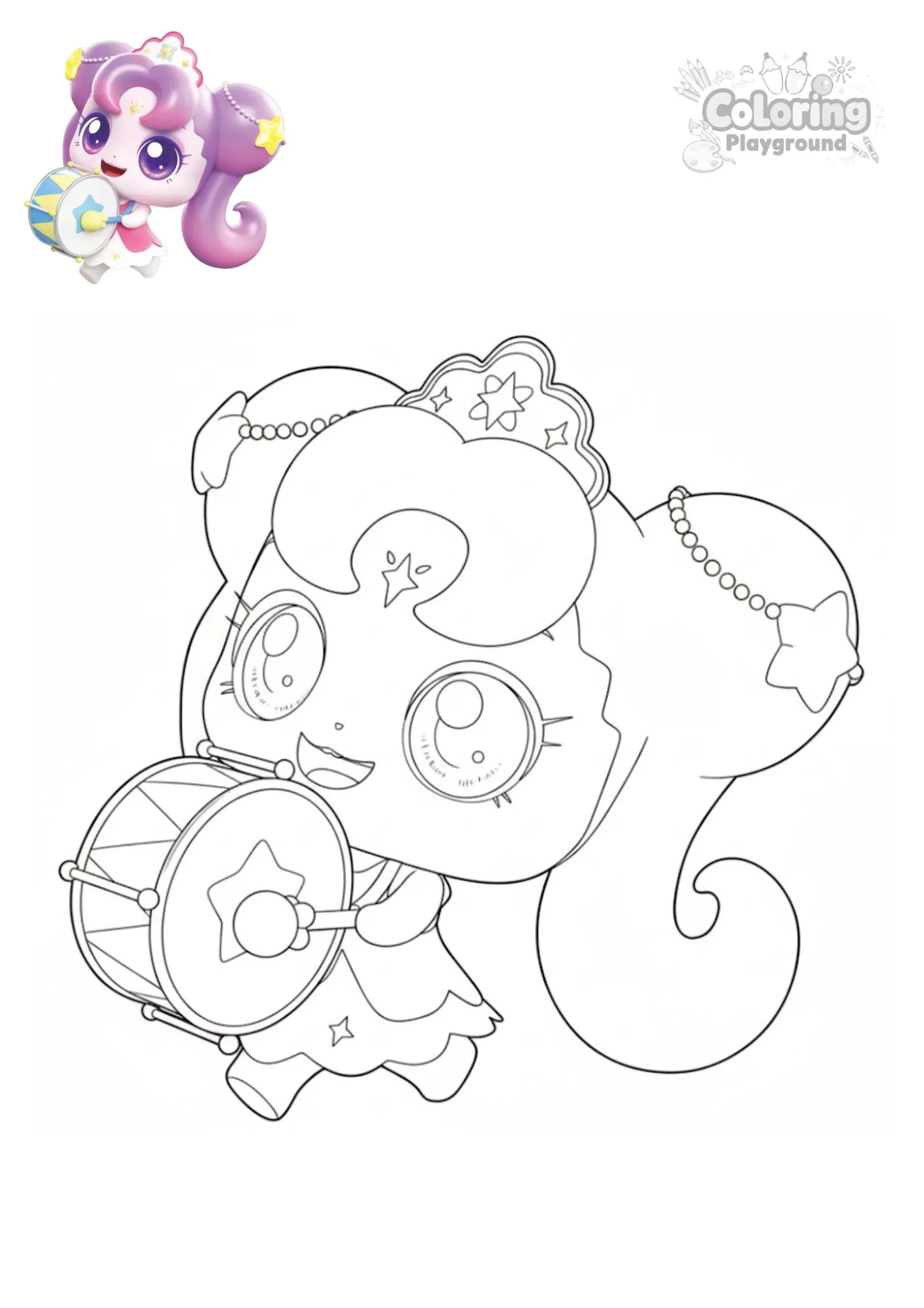 아롱핑 - 티니핑 어린이 색칠공부 도안