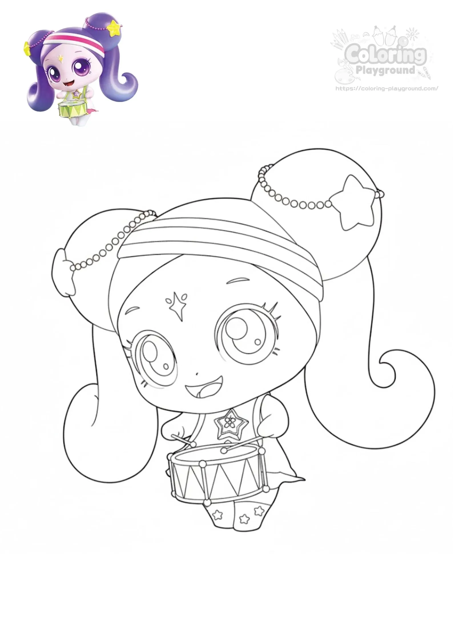 다롱핑 - 티니핑 어린이 색칠공부 도안