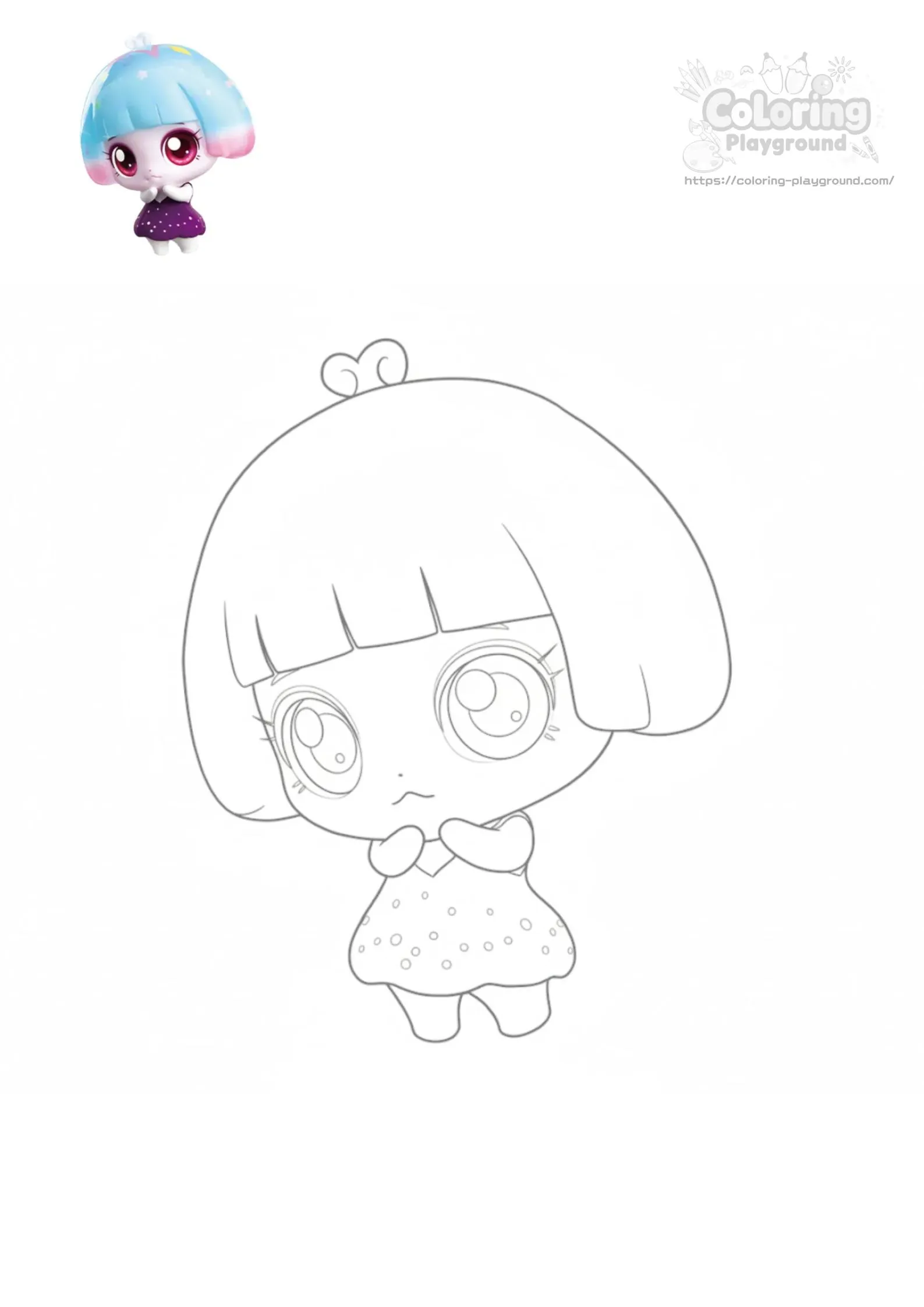 유리핑 - 티니핑 어린이 색칠공부 도안