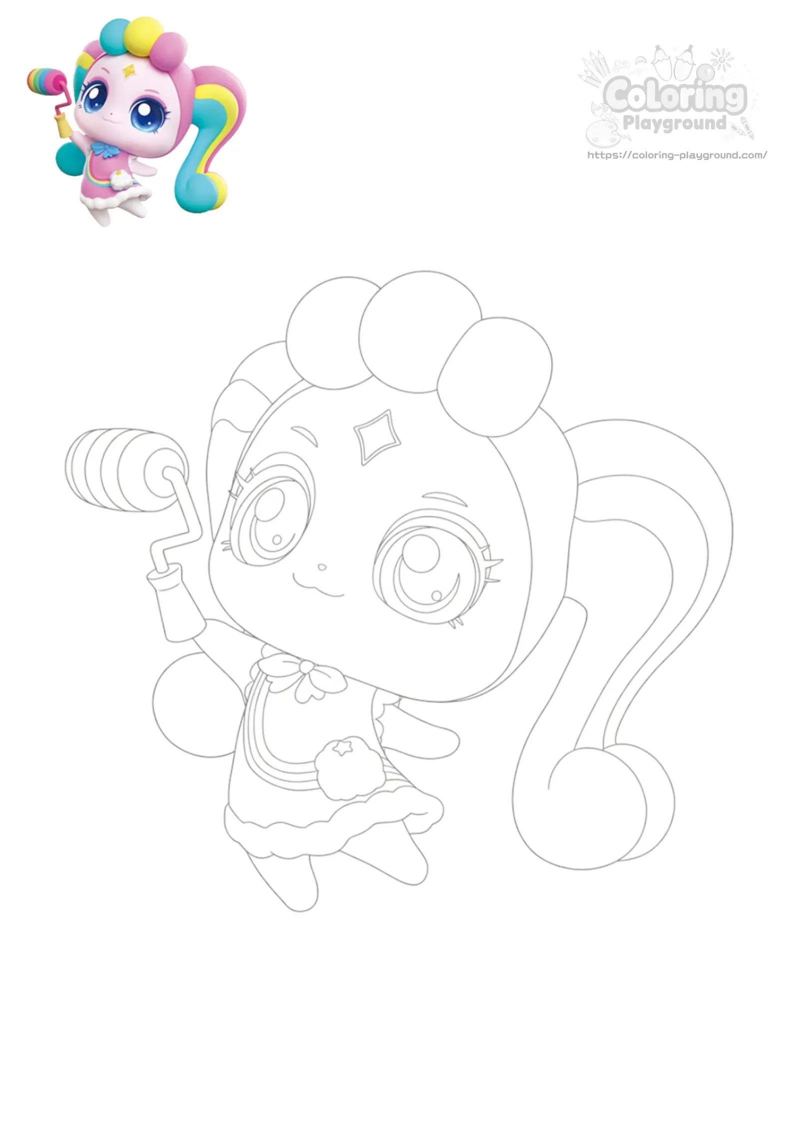 함께핑 - 티니핑 어린이 색칠공부 도안