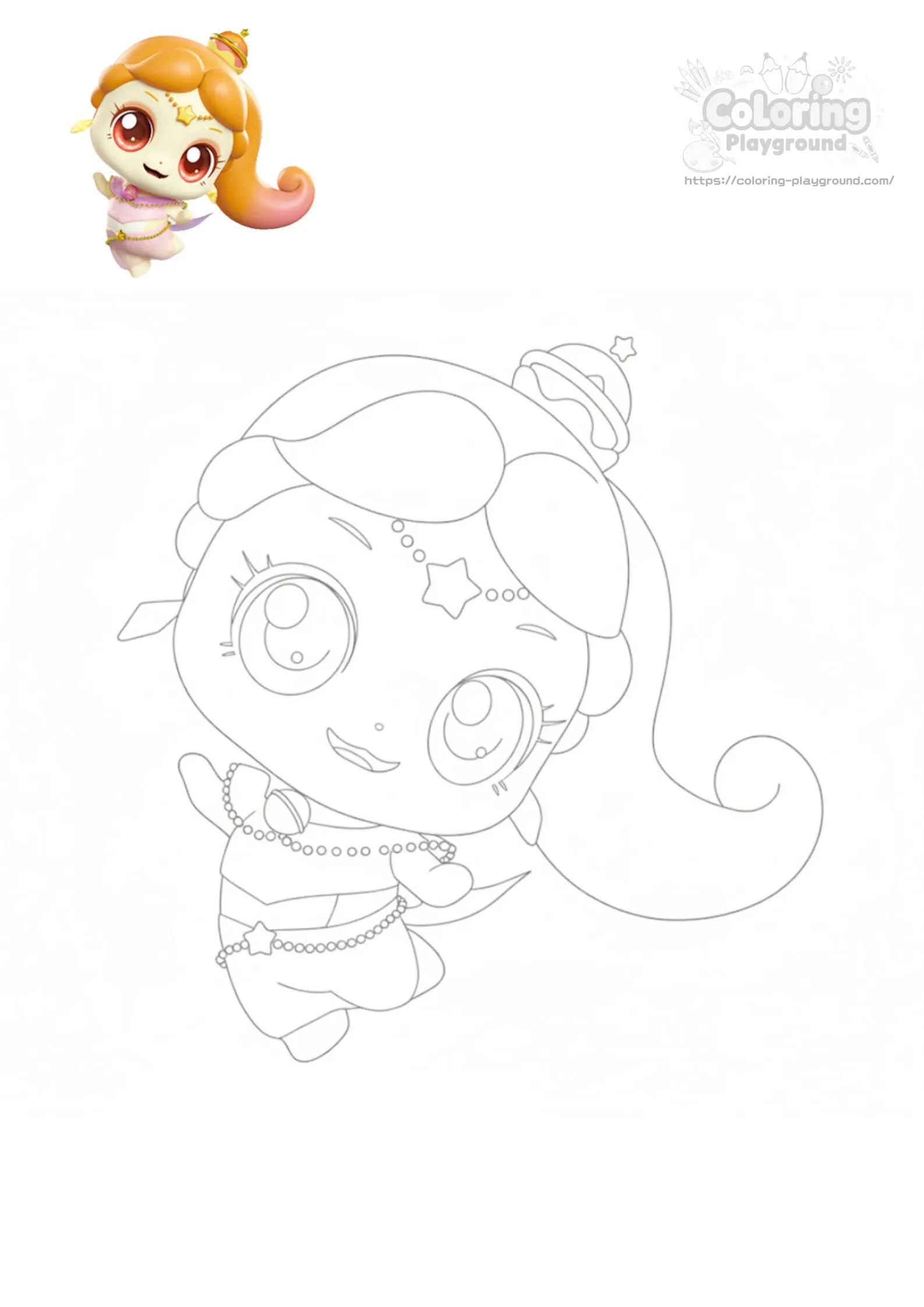 댄스핑 - 티니핑 어린이 색칠공부 도안