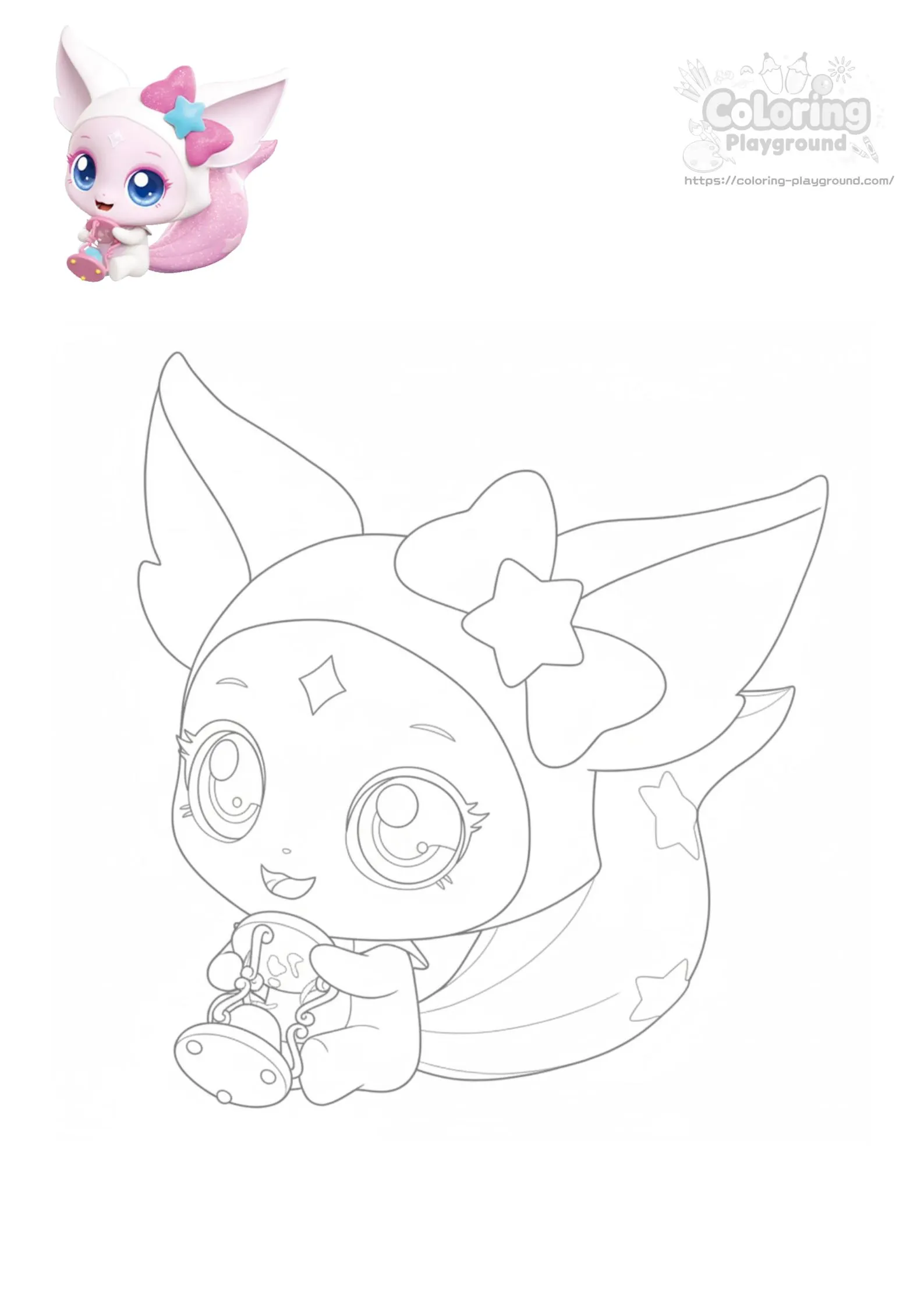 여우핑 - 티니핑 어린이 색칠공부 도안