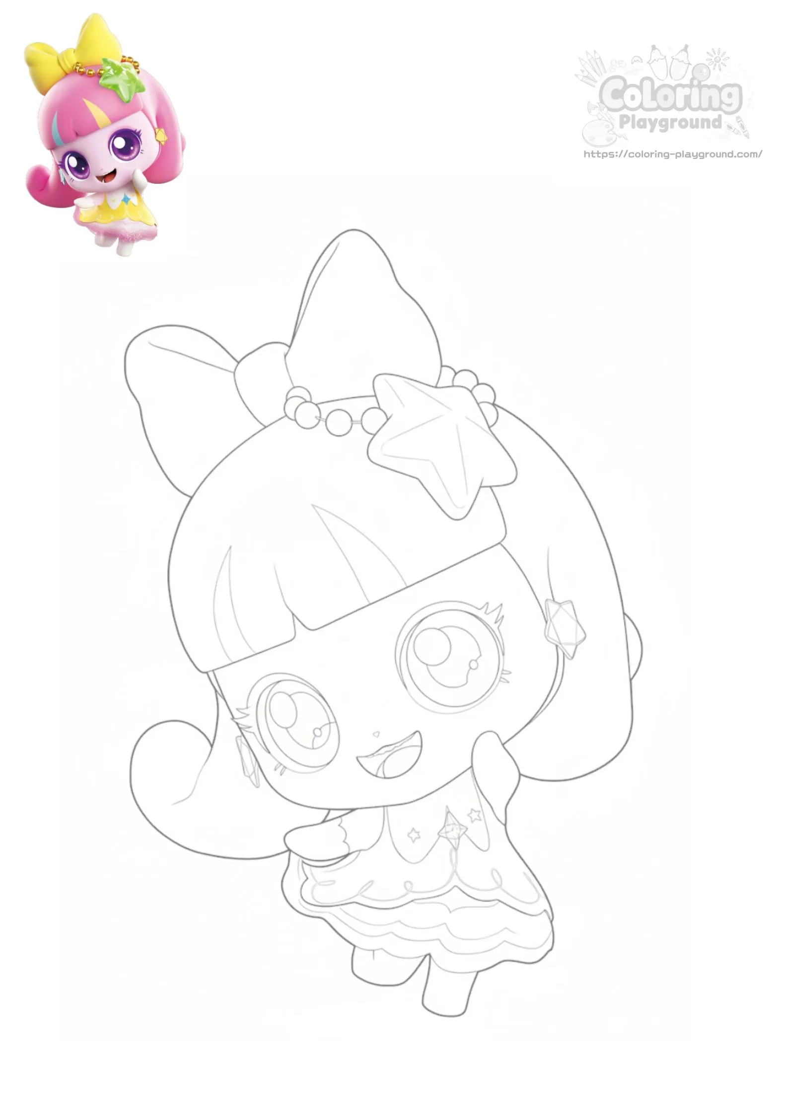 루루핑 - 티니핑 어린이 색칠공부 도안