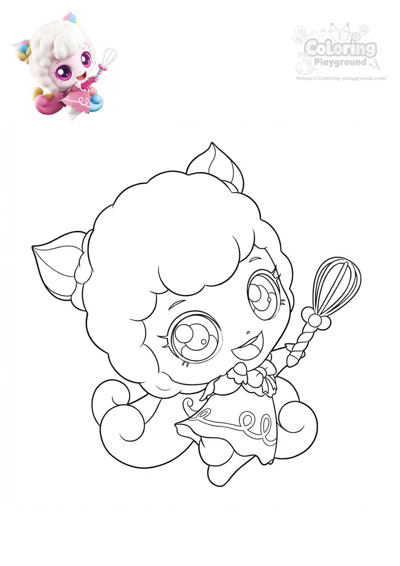 머랭핑 - 티니핑 어린이 색칠공부 도안