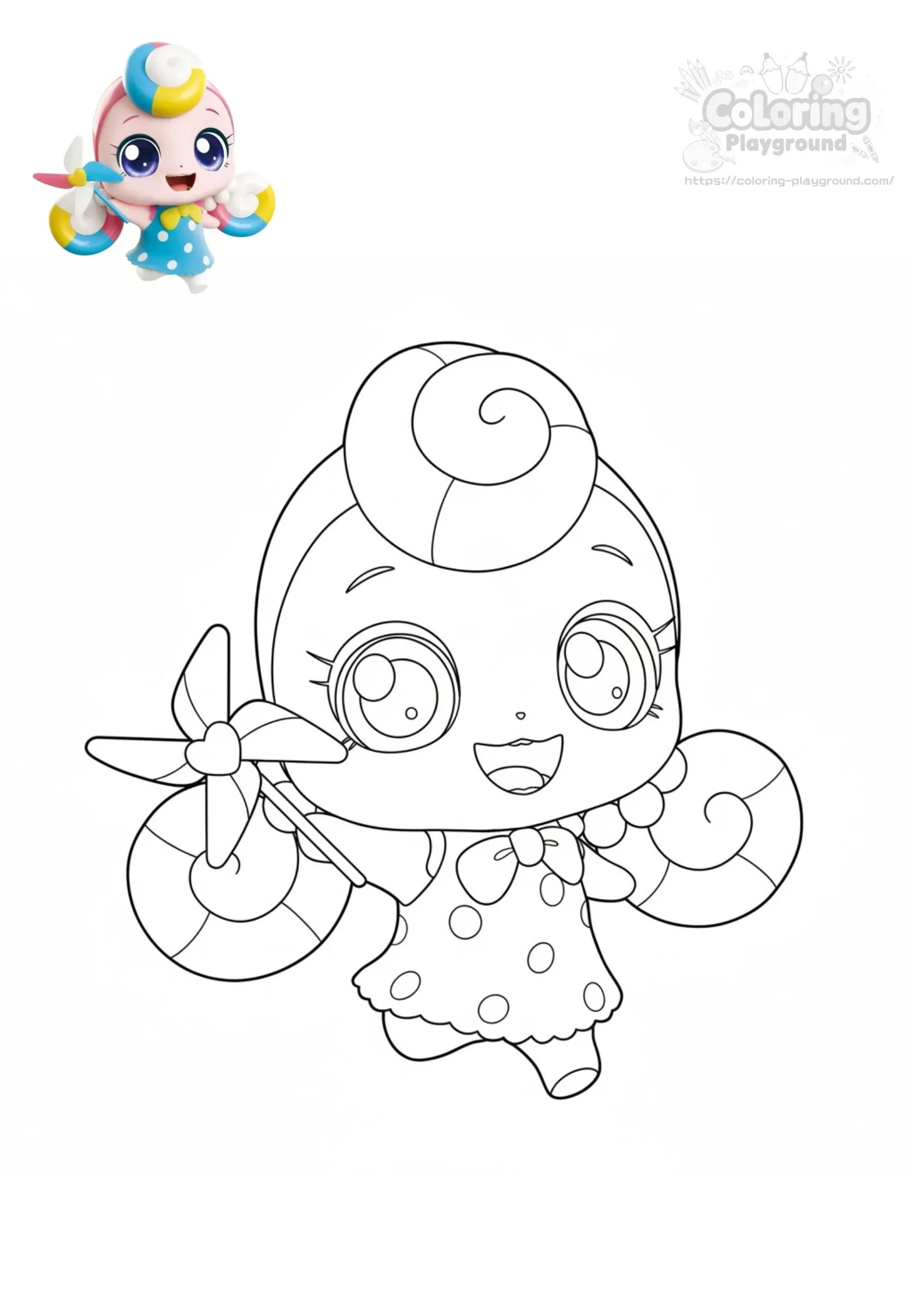 롤리핑 - 티니핑 어린이 색칠공부 도안