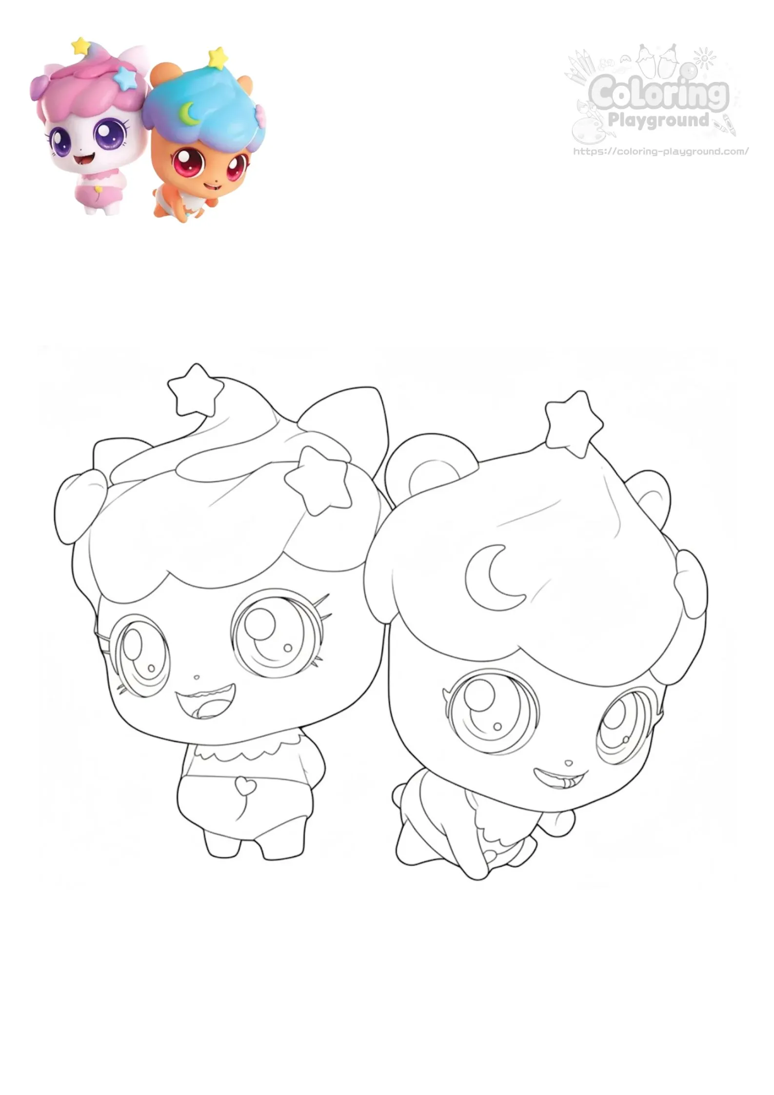 커핑&머핑 - 티니핑 어린이 색칠공부 도안