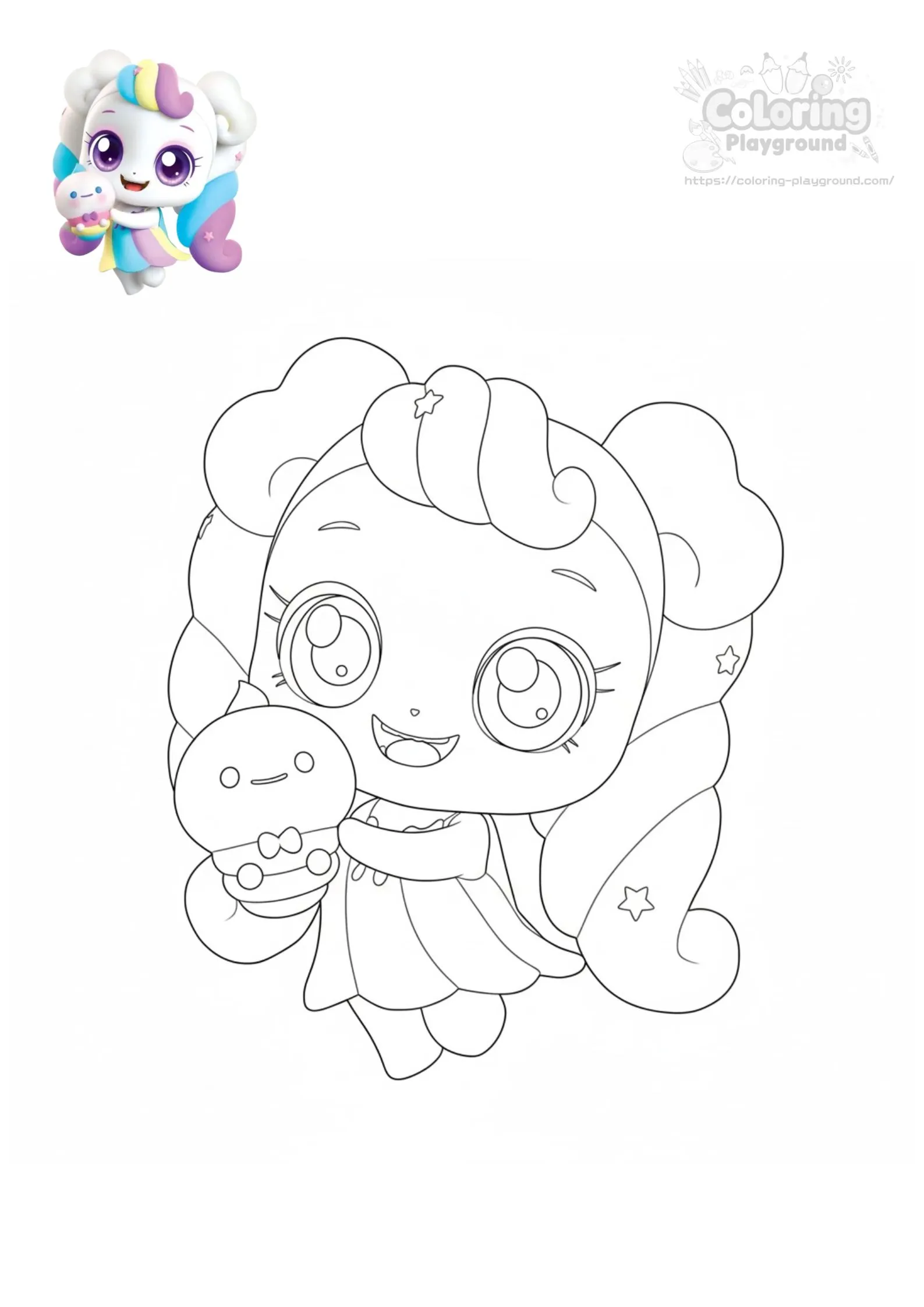 멜로핑 - 티니핑 어린이 색칠공부 도안