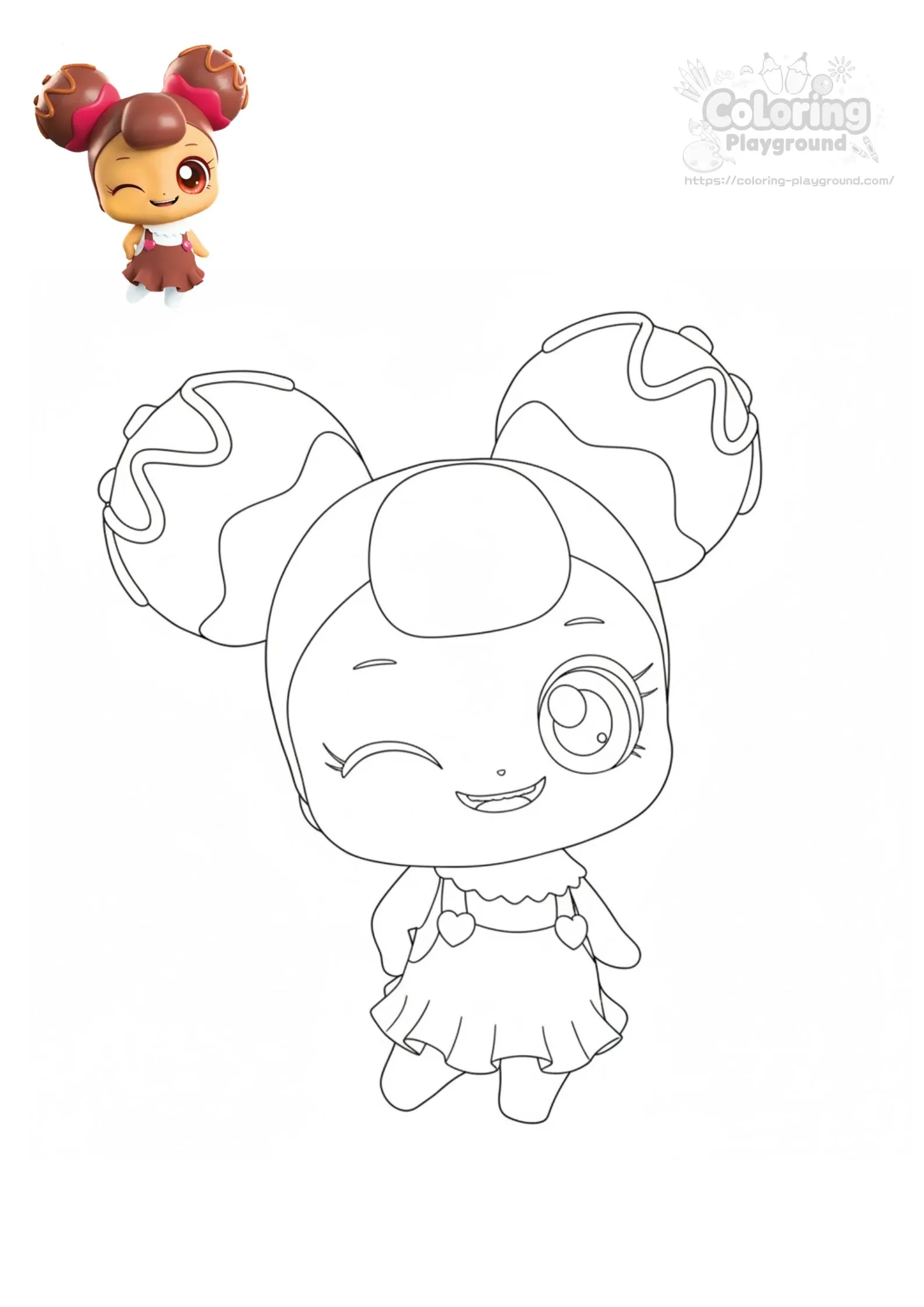 쪼꼬핑 - 티니핑 어린이 색칠공부 도안