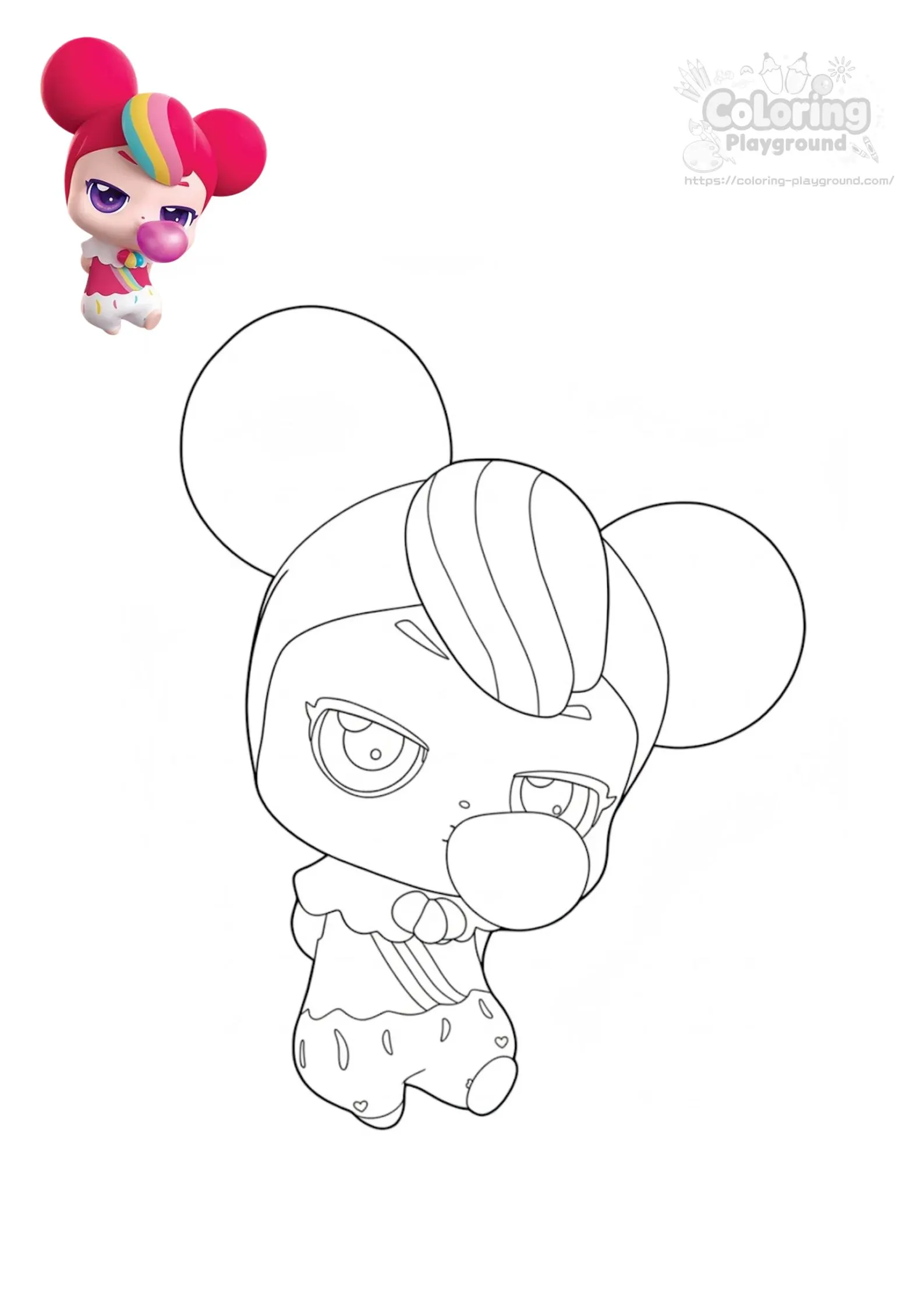 뿌뿌핑 - 티니핑 어린이 색칠공부 도안