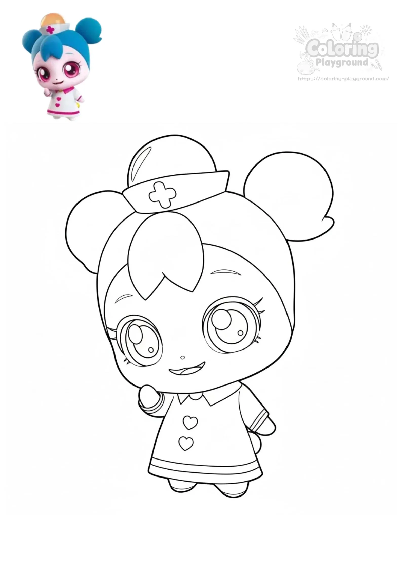 간호핑 - 티니핑 어린이 색칠공부 도안