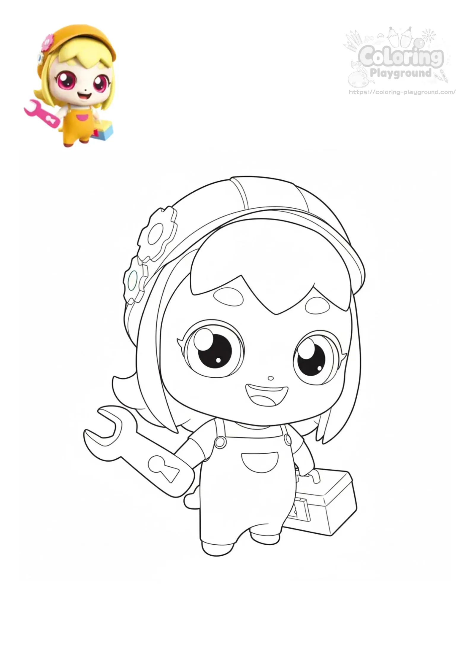 고쳐핑 - 티니핑 어린이 색칠공부 도안