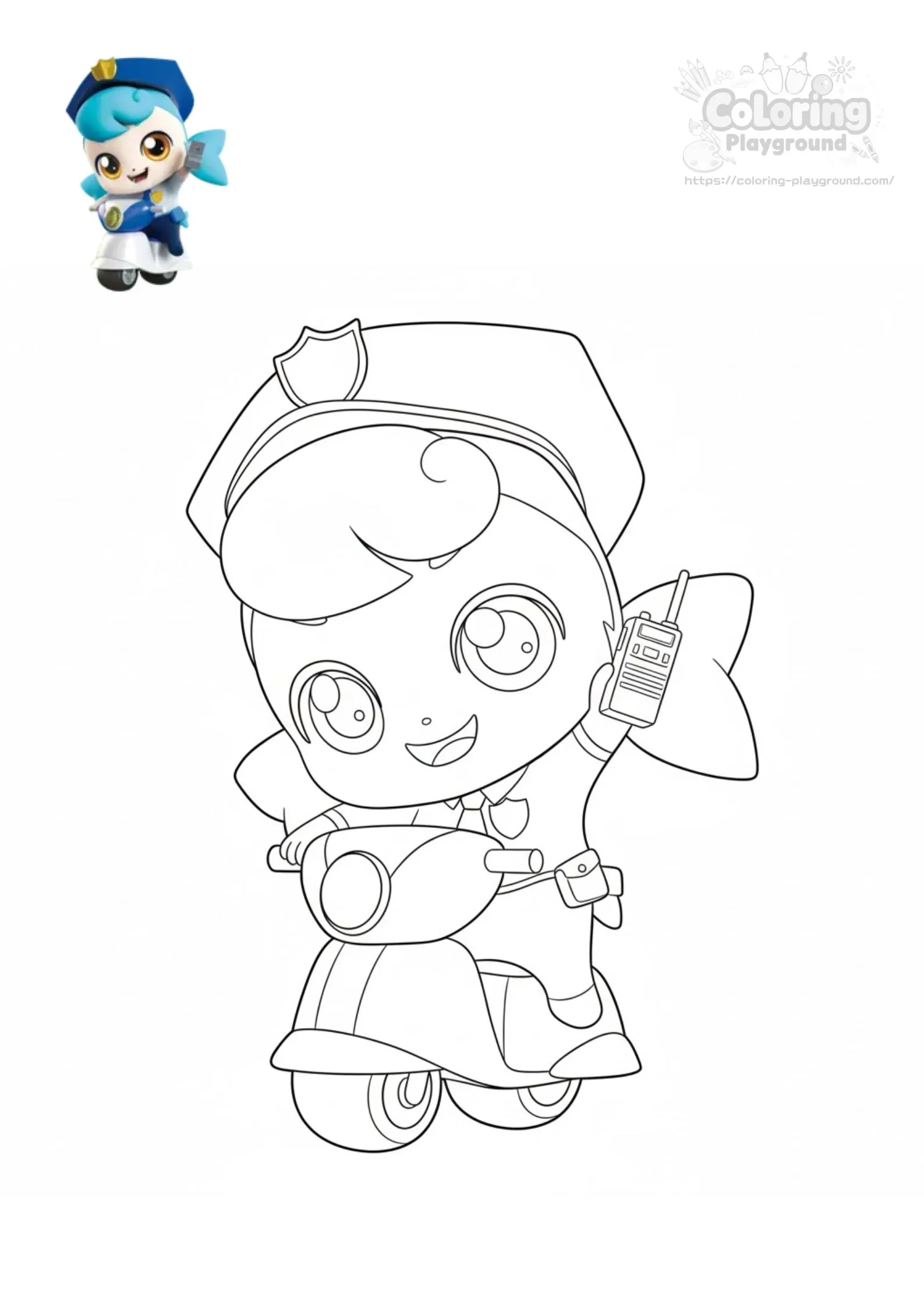 꼼딱핑 - 티니핑 어린이 색칠공부 도안