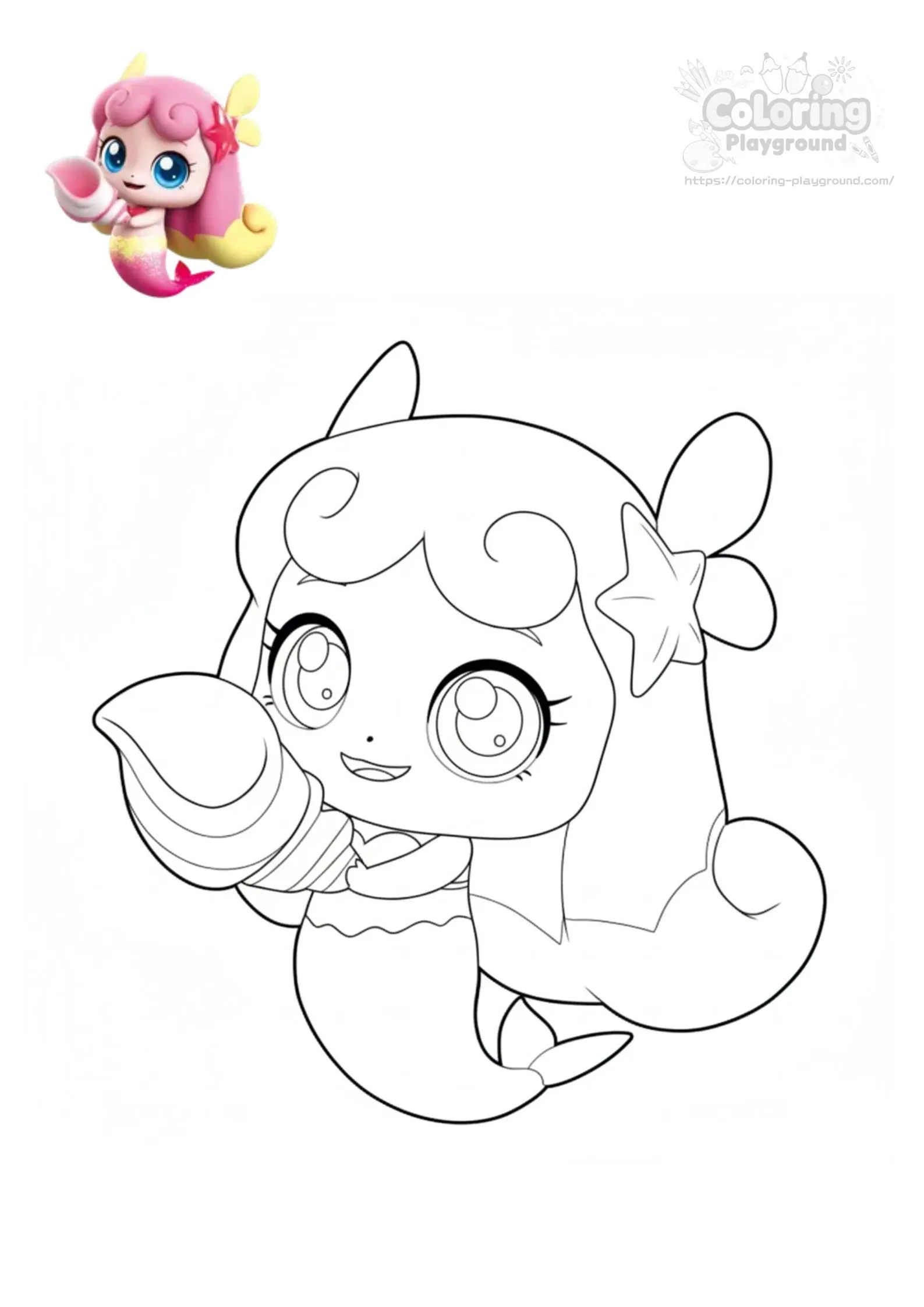 퐁당핑 - 티니핑 어린이 색칠공부 도안