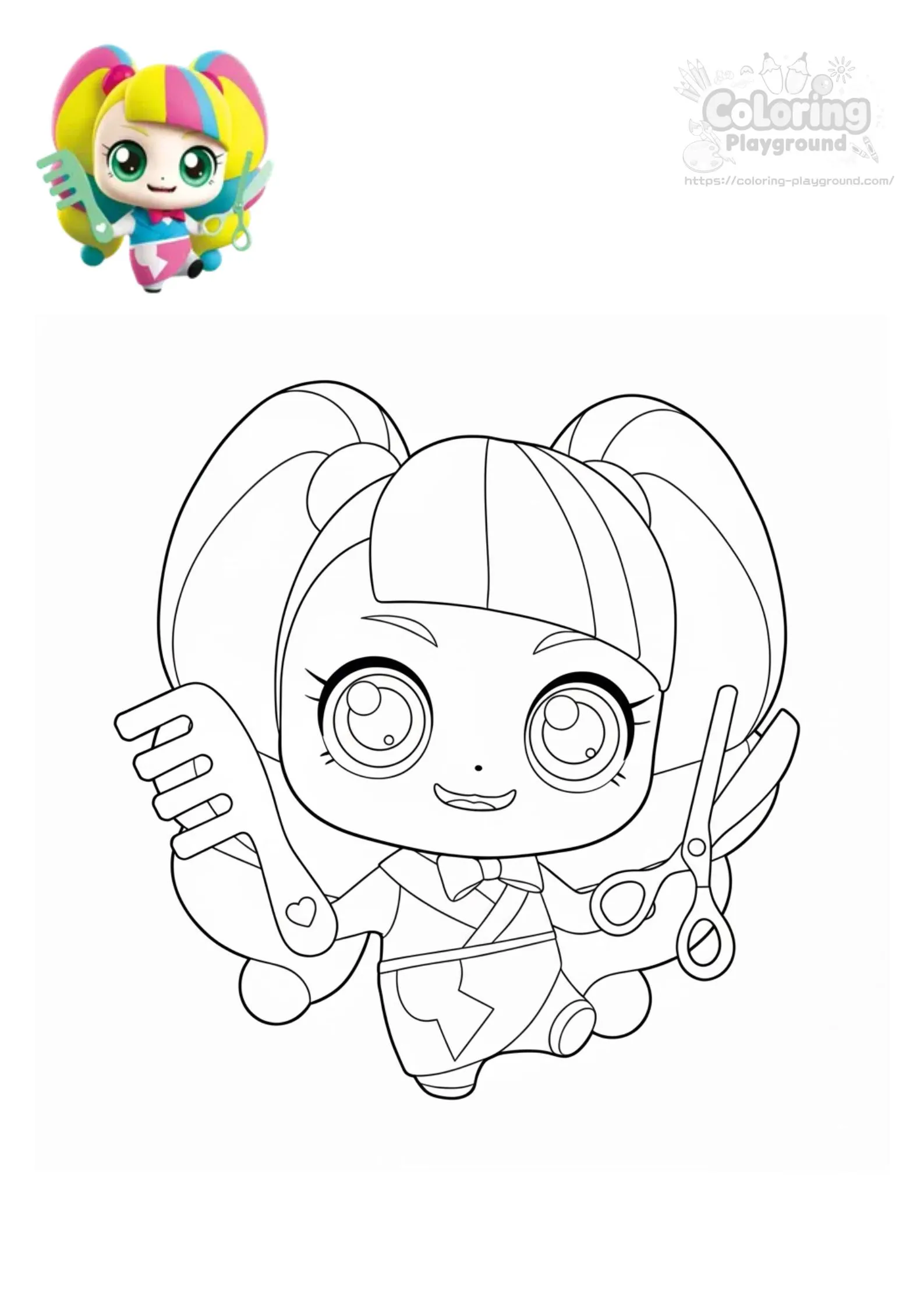 꾸며핑 - 티니핑 어린이 색칠공부 도안