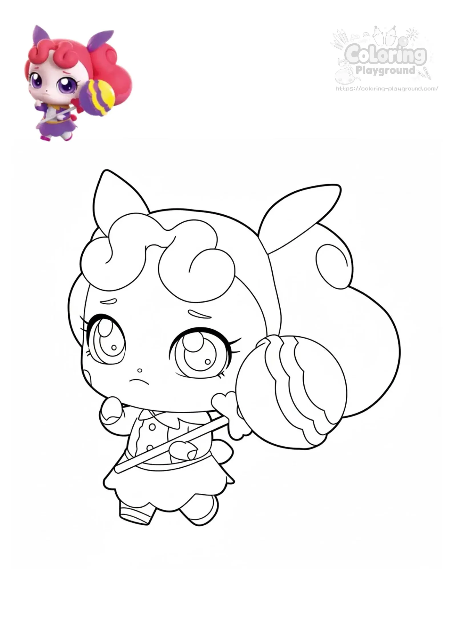 삐짐핑 - 티니핑 어린이 색칠공부 도안