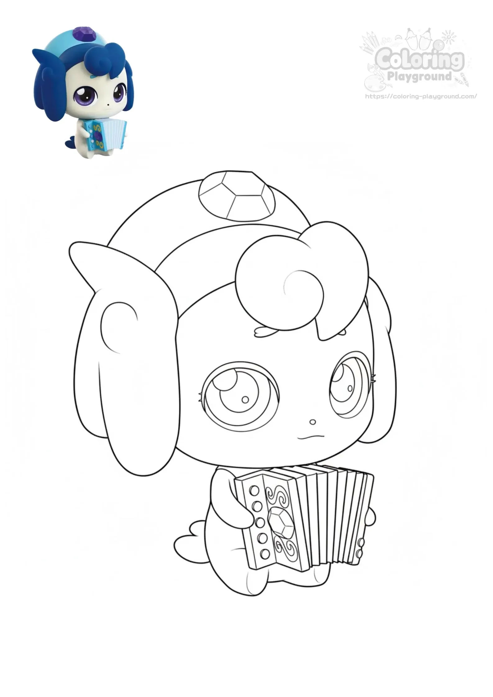 쪼꼼핑 - 티니핑 어린이 색칠공부 도안