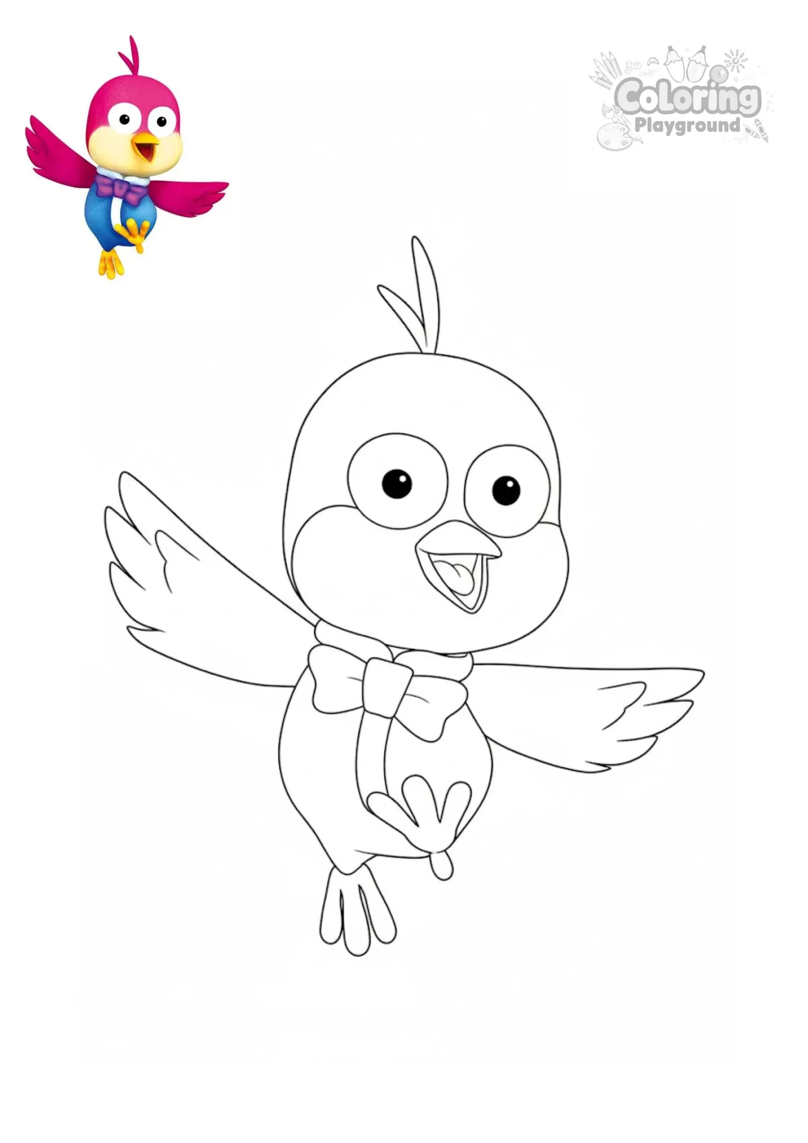 해리 - 뽀롱뽀롱 뽀로로 어린이 색칠공부 도안