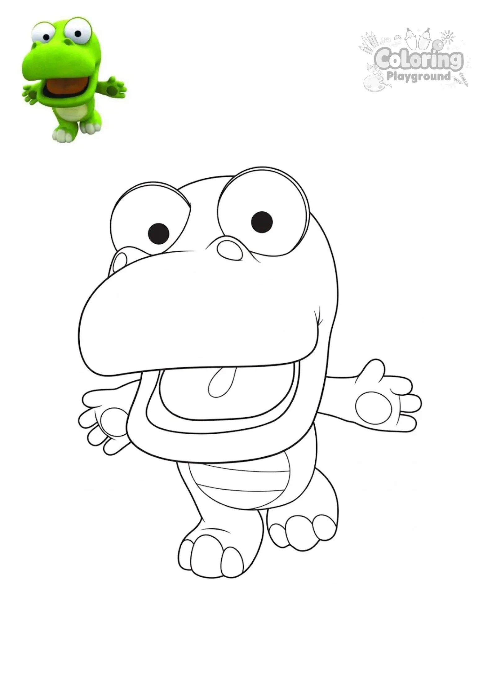 크롱 - 뽀롱뽀롱 뽀로로 어린이 색칠공부 도안