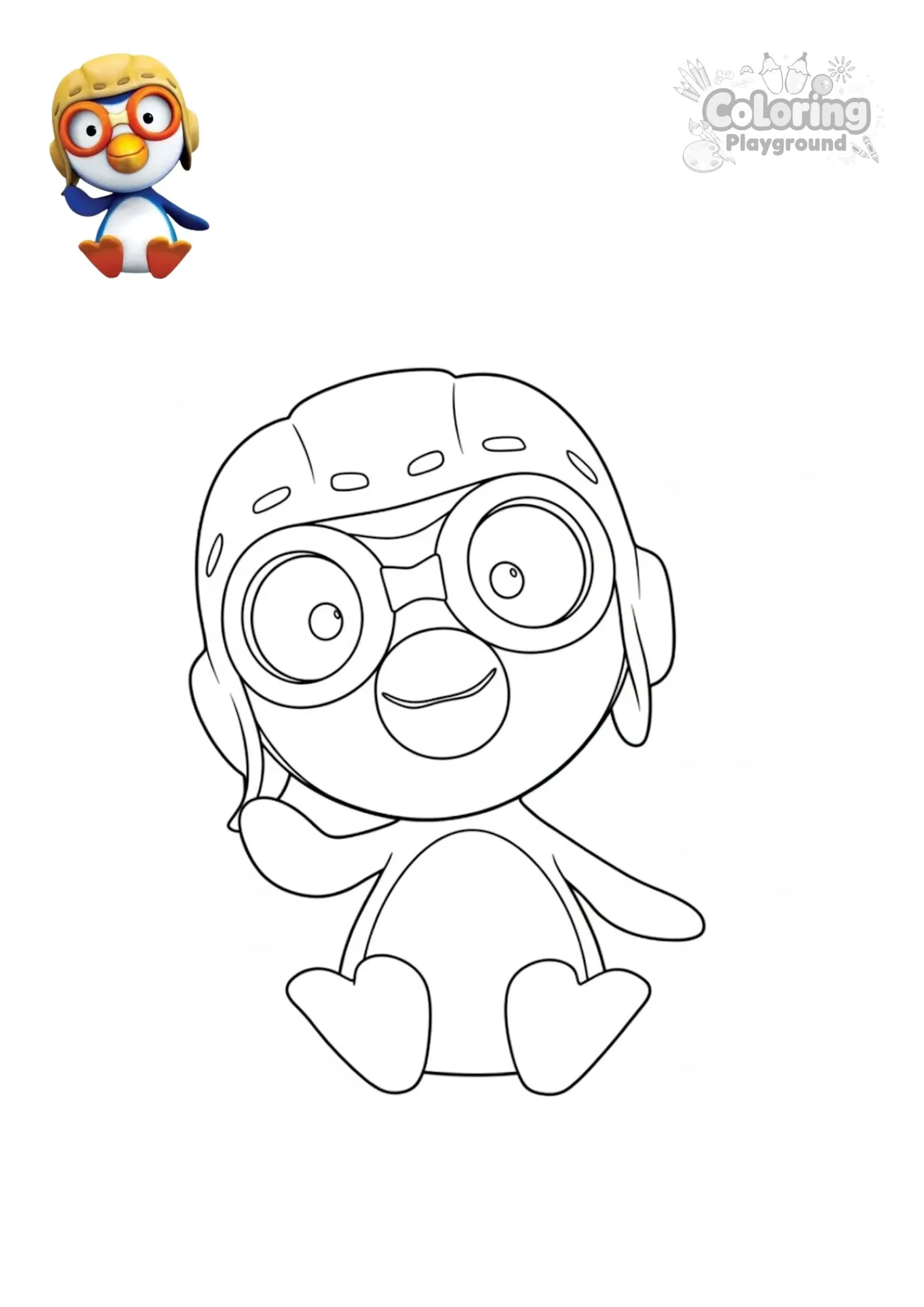 뽀로로 - 뽀롱뽀롱 뽀로로 어린이 색칠공부 도안