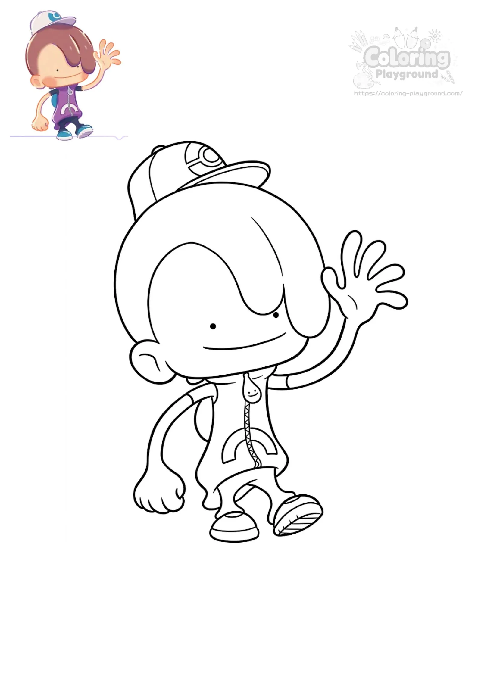 메타몽(남) 색칠도안 - 포켓몬스터 어린이 색칠공부 도안