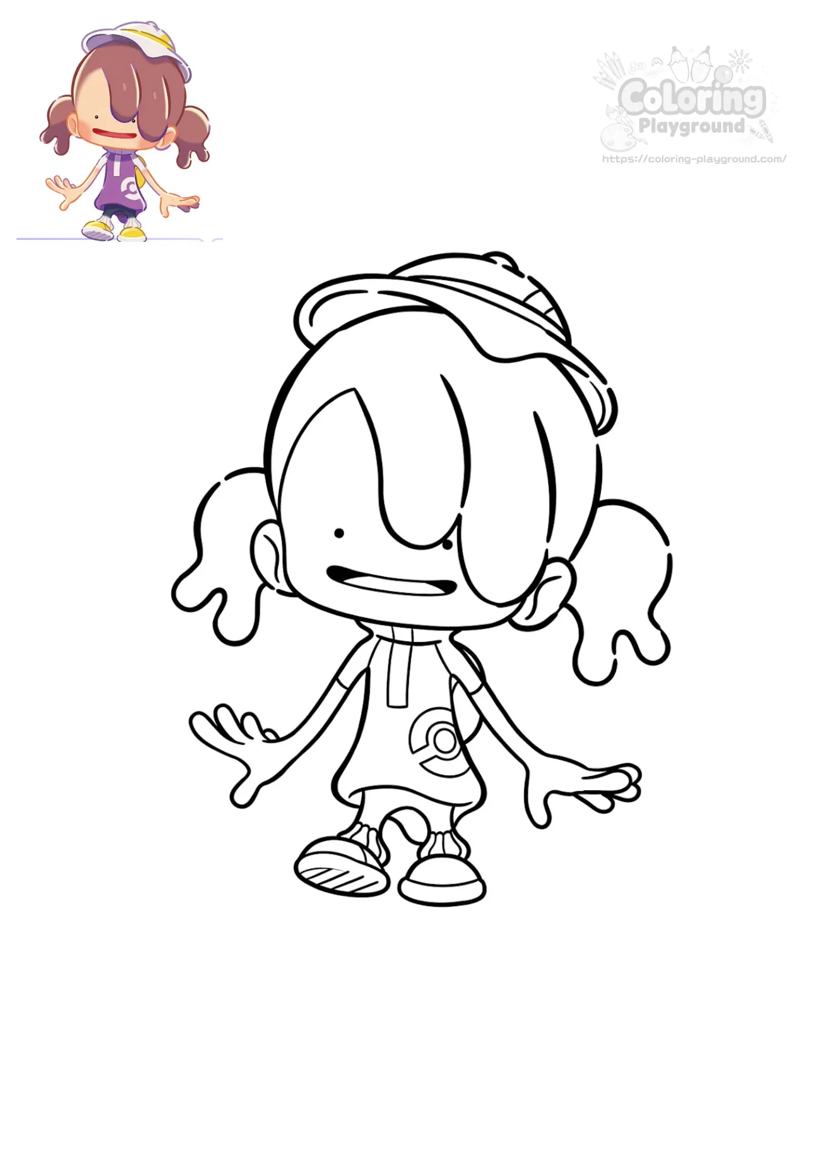 메타몽(여) 색칠도안 - 포켓몬스터 어린이 색칠공부 도안