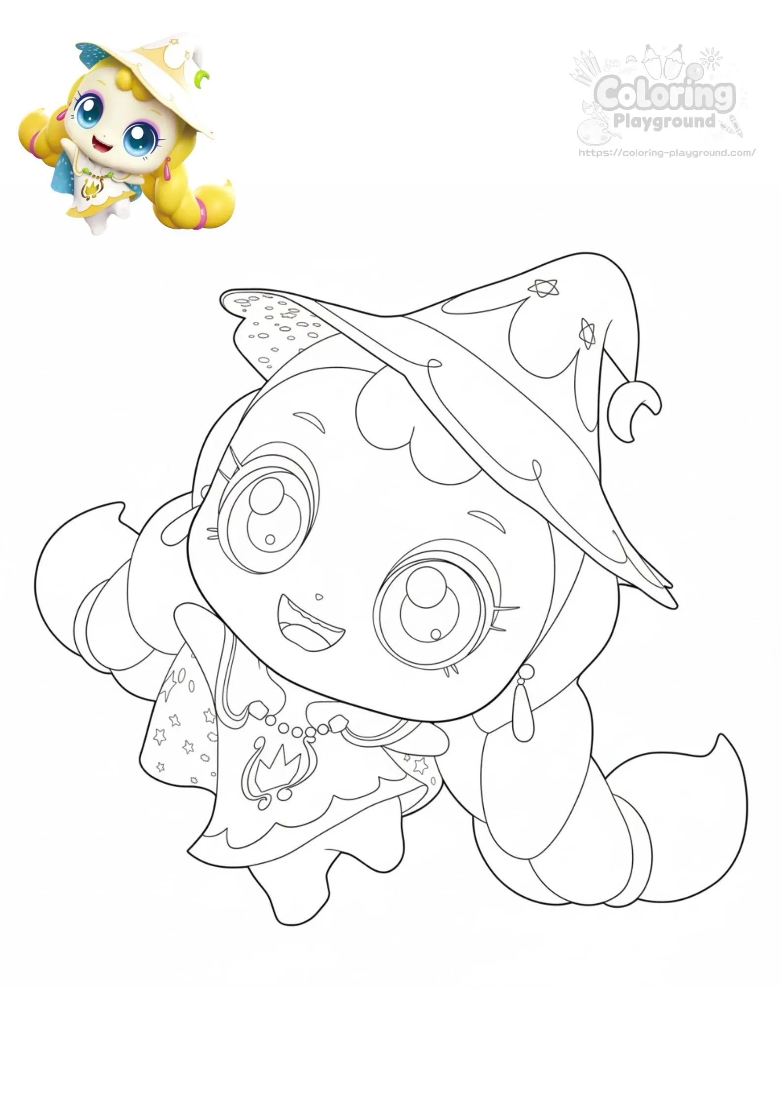 빤짝핑 (반짝핑) - 티니핑 어린이 색칠공부 도안